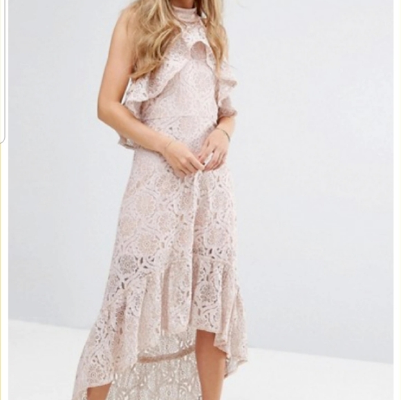 FOXIEDOX | NWT Berry Halter Lace Dress - Picture 1 of 13